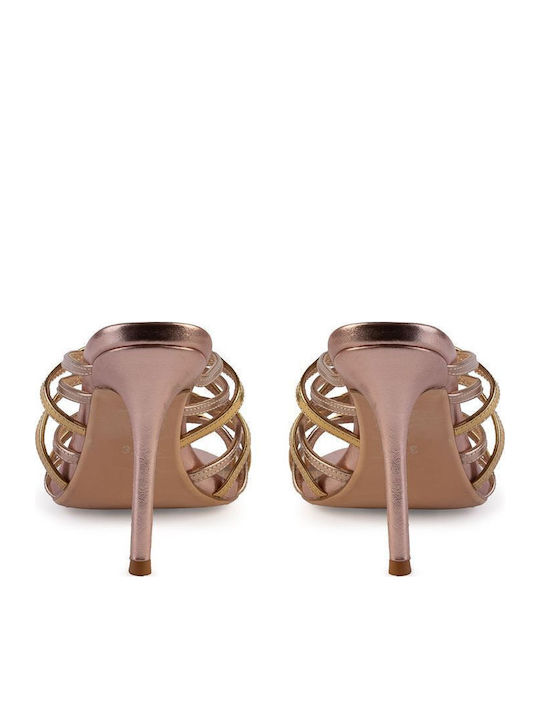 Leather Sandals Rose Gold