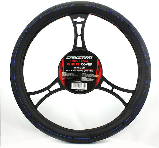 Universal 38 cm Auto Lenkradabdeckung Blau Schwarz Rutschfest Einfache Montage