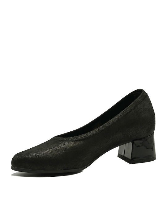 Pumps mit Niedrigem Absatz Schwarz