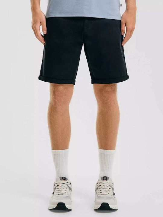 John Men's Chino Bermuda Shorts Navy Blue