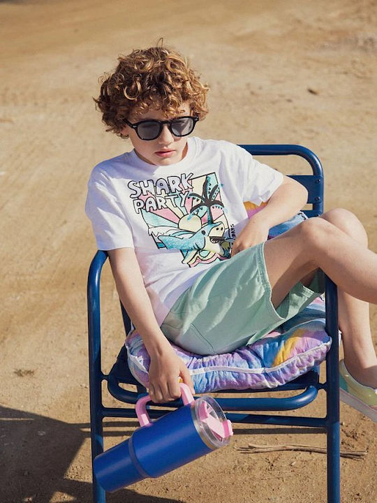 Kids Top Short-sleeved White