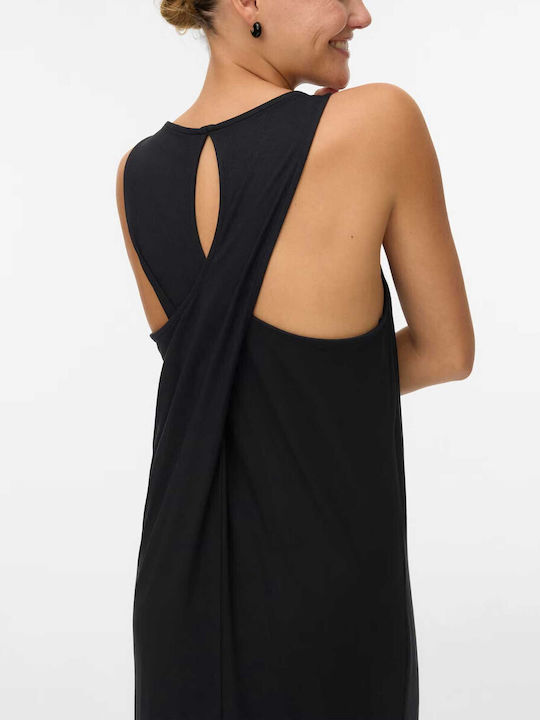 Summer Midi Evening Black Dress