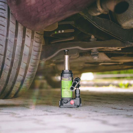 2t Hydraulic Car Jack Bottle Type Car Jack 16-31 Cm Compact Steel Black