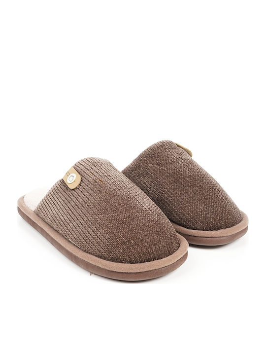 Winter Men's Slippers Brown
