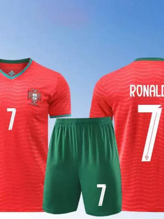 King Παιδικό Σετ Ποδοσφαίρου Ronaldo 2026 Εθνικής Πορτογαλίας Home