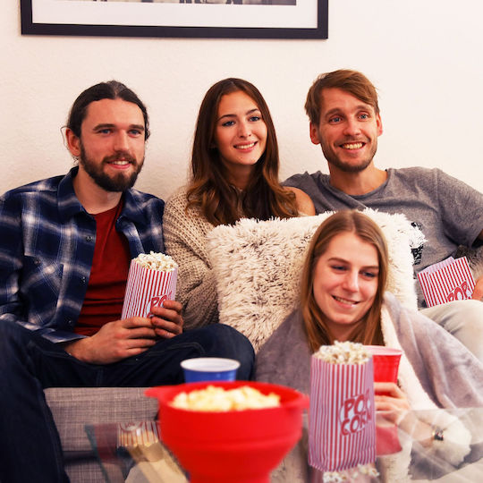 Relaxdays Cutie Popcorn pentru Petreceri
