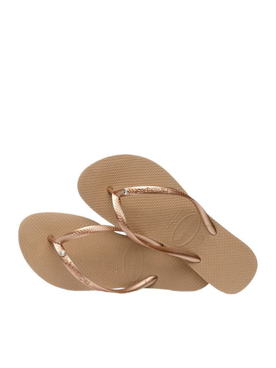 Slim Flip Flops in Brown Colour