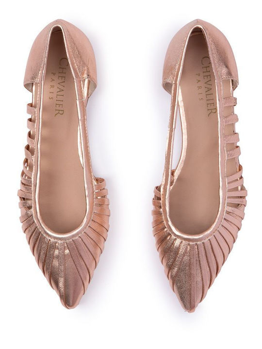 Women's Ballerina Shoes In Rose Gold Colour