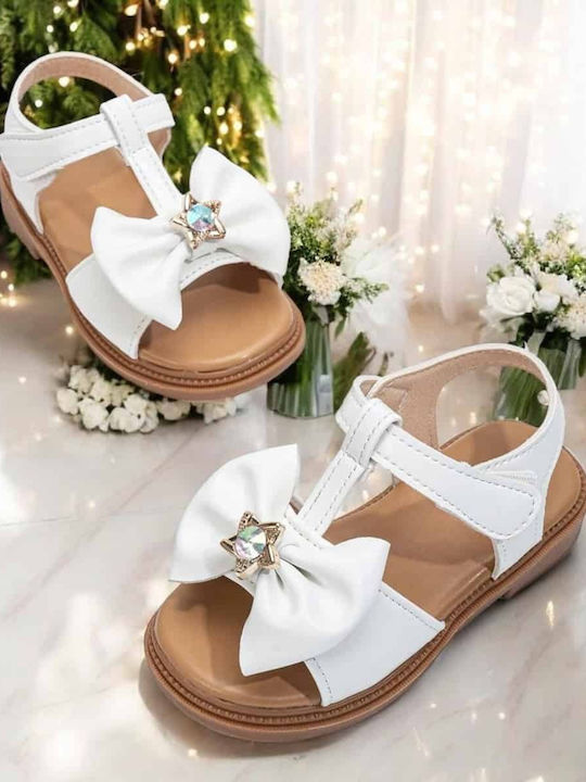 Kids' White Sandals