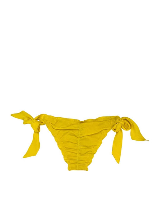 Bikinihosen Brasil mit Schnürung Tiefes Gelb