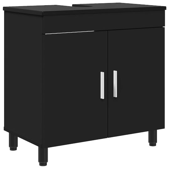 vidaXL Bathroom Vanity Unit without Sink M60xB35xH60cm Black