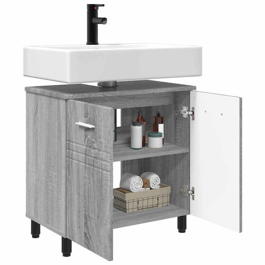 vidaXL Pătrat Fără Chiuvetă M60xA35xÎ60cm Gri Sonoma