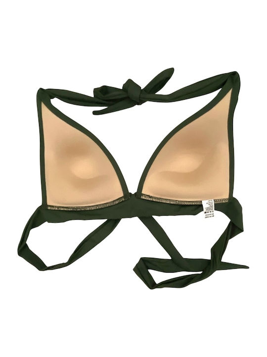 Bikini Τριγωνάκι με Ενίσχυση Πράσινο-λαδί