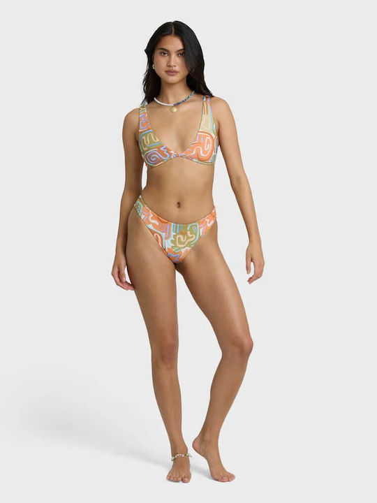 Surf Bikini Top Orange Multi
