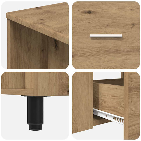 vidaXL Πάγκος χωρίς Νιπτήρα Μ80xΒ35xΥ60cm Δρυς