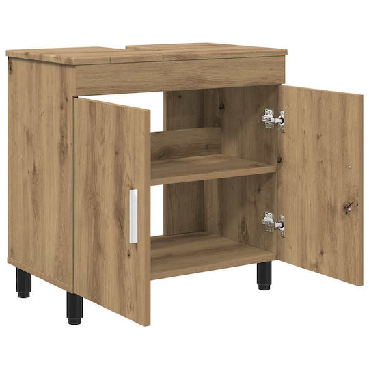 vidaXL Bathroom Vanity Unit without Sink M60xB35xH60cm Oak