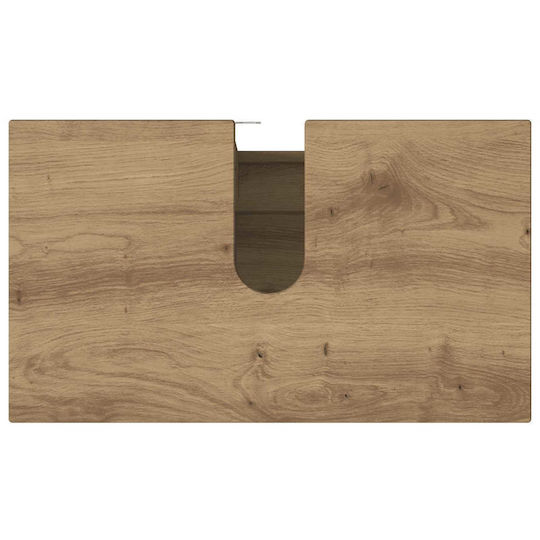 vidaXL Badezimmer Waschtisch-Einheit Ohne Waschbecken M60xB35xH60cm Eiche