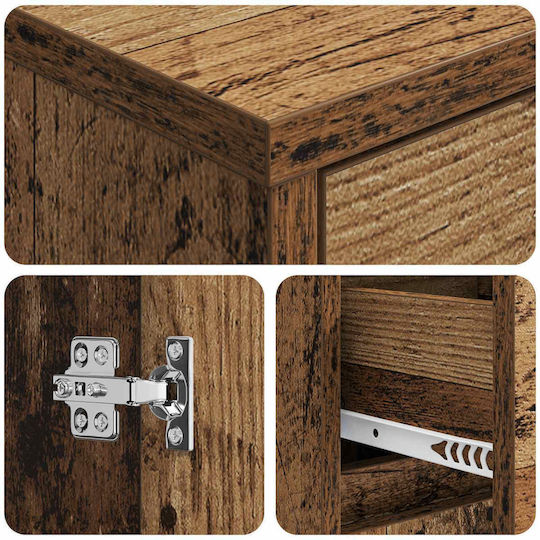 vidaXL Counter Without Sink M35xD36.5xH85cm Aged Wood