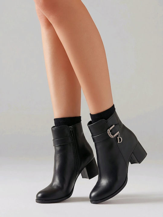Women's Ankle Boots Black Γ-ΜΠΟΤΑΚΙΑ-015-EL(ISMAIL12)