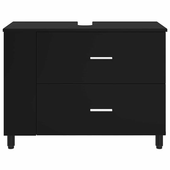 vidaXL Pangă Cu Lavoar M80xA35xÎ60cm Negru