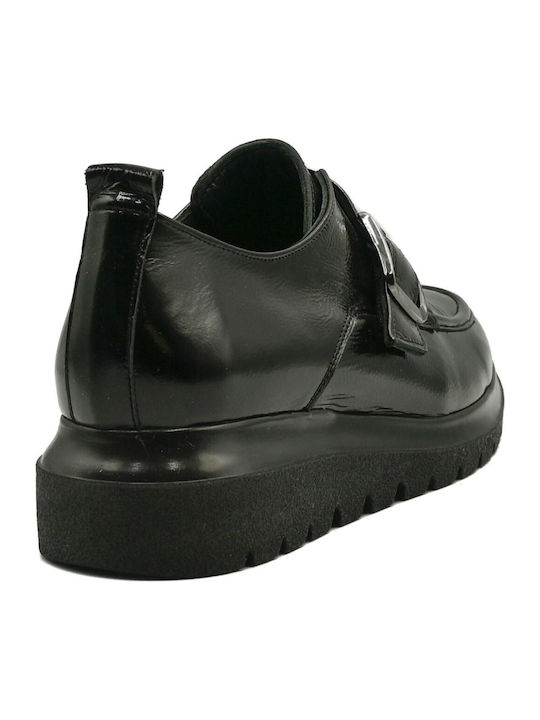 Λουστρίνι Γυναικεία Loafers σε Μαύρο Χρώμα