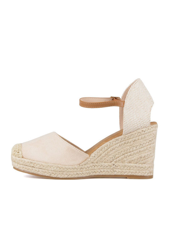 Women's Platforms in Espadrille Style Beige