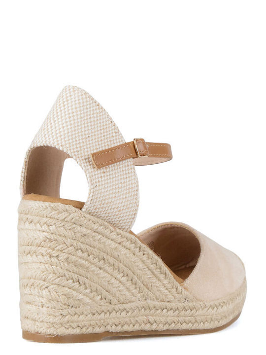 Women's Platforms in Espadrille Style Beige