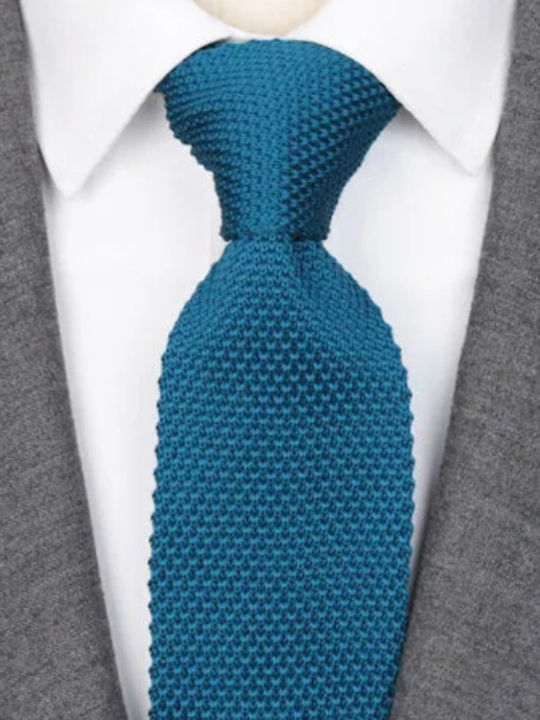 Martin & Co Men's Synthetic Knitted Tie In Blue Color