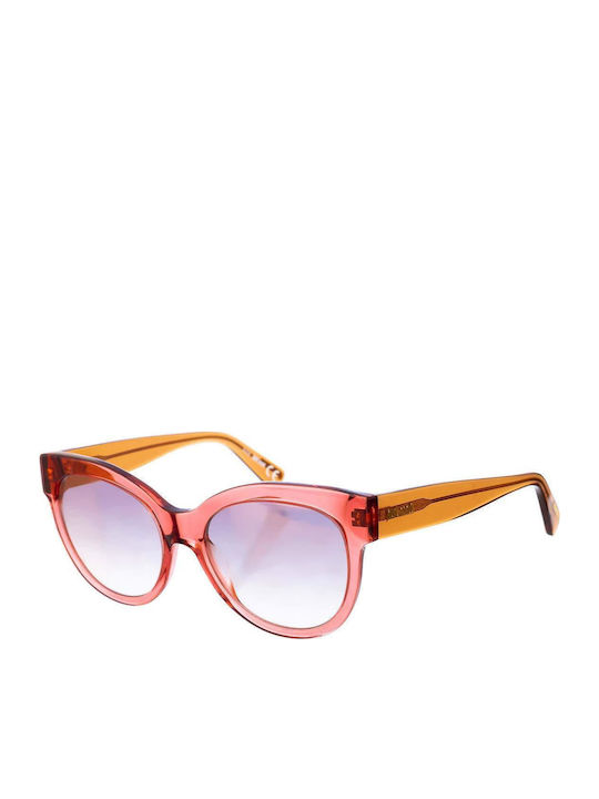 Just Cavalli Women's Sunglasses with Pink Plastic Frame and Gray Lens