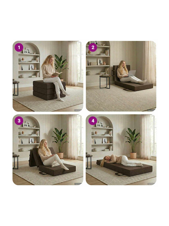 vidaXL Калъф За Възглавница Кафяв 63x90см