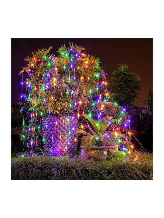 Led Light Net Curtain Waterproof 8 Modes 150x150 Cm