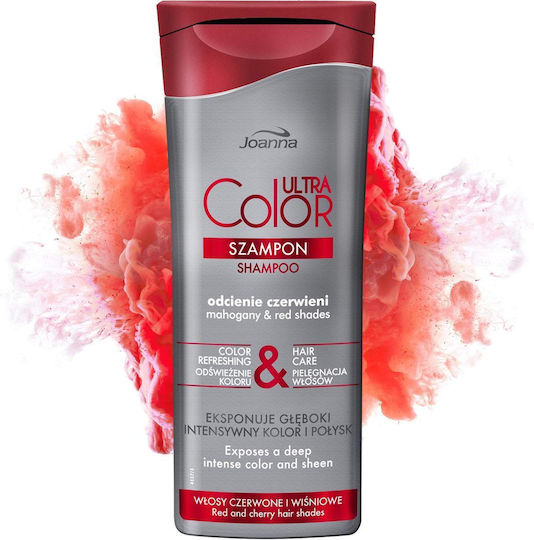 Joanna Ultra Color Red & Mahogany Σαμπουάν Διατήρησης Χρώματος για Βαμμένα Μαλλιά 200ml