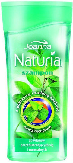 Joanna Naturia Nettle & Green Tea Shampoos Reconstruction/Nourishment & Smoothing for Oily Hair 200ml
