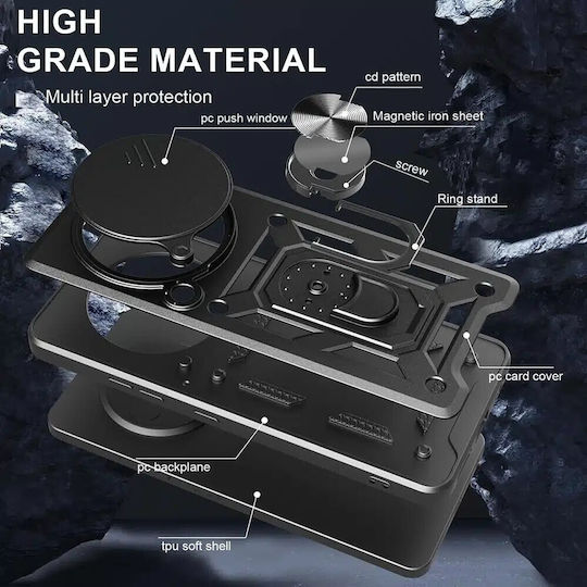 Forcell Задна корица Пластмаса Черен (Redmi A5)