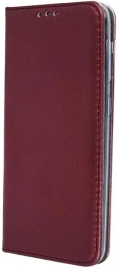Forcell Magnet Wallet Tempered Glass Burgundy for Galaxy A55 Oppo A55 5G