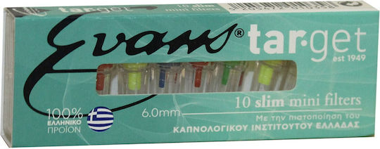 Evans Pipe de Țigară Target 6mm Colorate 10 Bucăți
