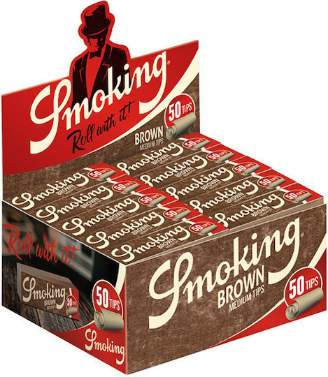 Smoking Kegelspitze Braun 50 x 50 Stück