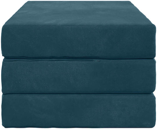vidaXL Кадифен Калъф За Възглавница Син 45x80см
