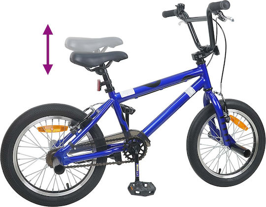 vidaXL 16" Kinderfahrrad BMX Blau