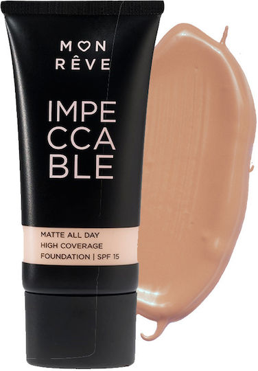 Mon Reve Impeccable Foundation Лилаво/бяло SPF15 6 30мл