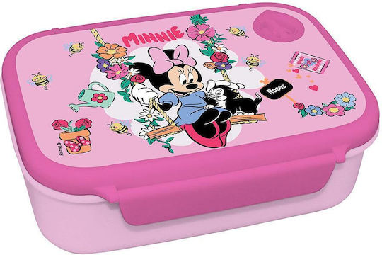 PP Food Container 800ml & Aluminum Water Bottle 500ml Set Minnie