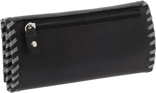 Lavor Leather Tobacco Pouch Black with Magnet Closure 16.5x7.5cm