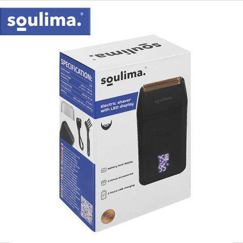 Soulima 18992 Foil Ξυριστική Μηχανή Προσώπου Επαναφορτιζόμενη