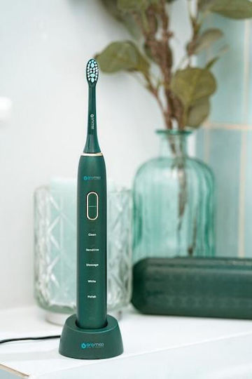 Oromed Oro-Brush Periuță de dinți electrică cu Husă de Călătorie Verde