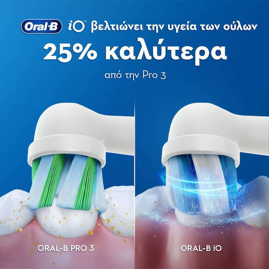 Oral-B Io Series 3 Periuță de Dinți Electrică cu Senzor de Presiune și Husă de Călătorie Roz