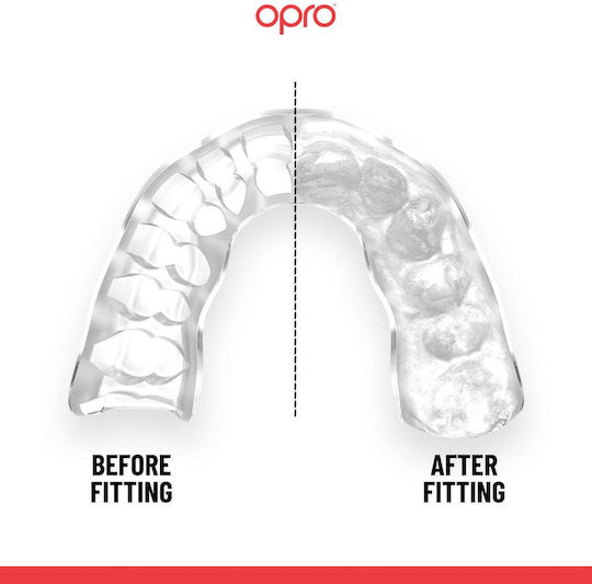 Mouthguard Opro Instant Custom Fit Mouthguard UFC Fighter Makhachev Black Grey White Gold