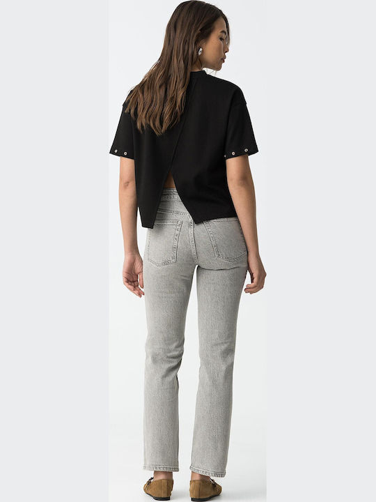 High Rise Women's Jean Pants In Straight Leg Style