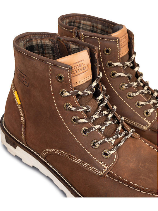 Lässige Herrenstiefel aus Leder Braun