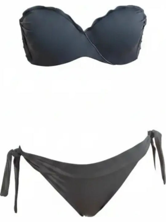 Set Bikini Ανθρακί erka70651-65022-Anthrakí