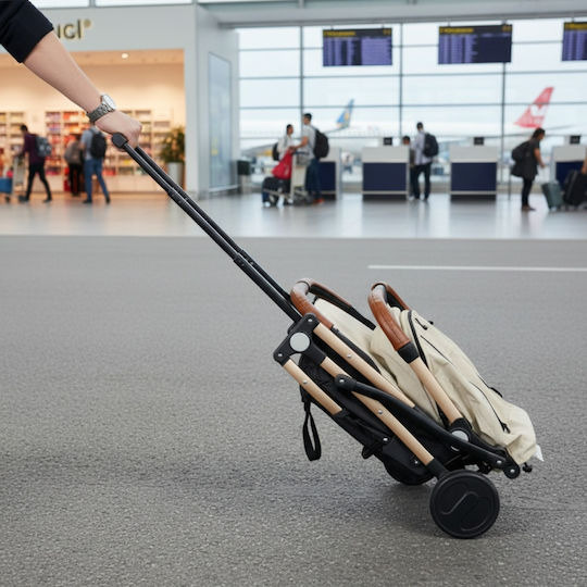Buf Boof S-16 Kinderwagen Geeignet für Neugeborene Beige